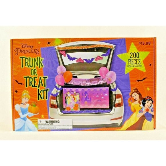 Disney Princess Halloween Trunk Or Treat Party Decor Kit - 200 Pieces (New) - Picture 1 of 5